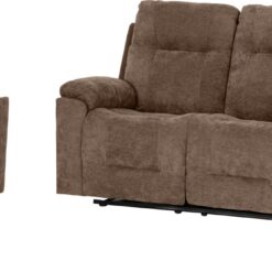 Alternative view of Guildford 3+2+1 Recliner Suite – Antelope Brown Fabric