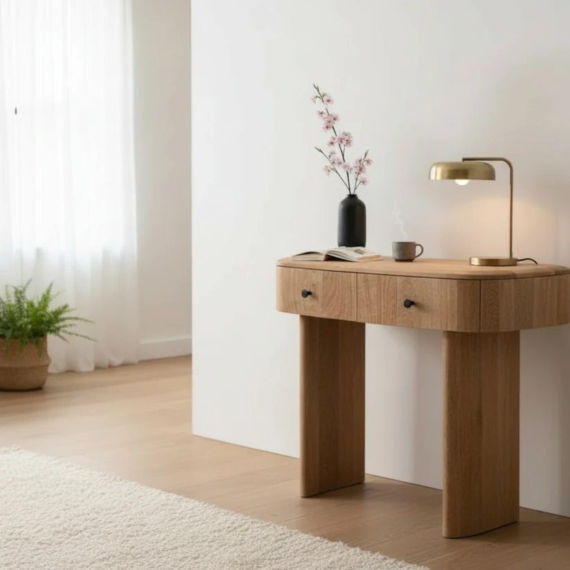 Sindhu 2 Drawer Console Table - Image 2