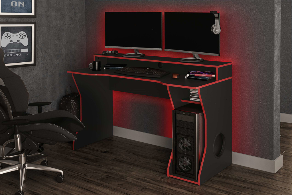 Enzo Gaming Computer Desk / 3 Colours - Image 2