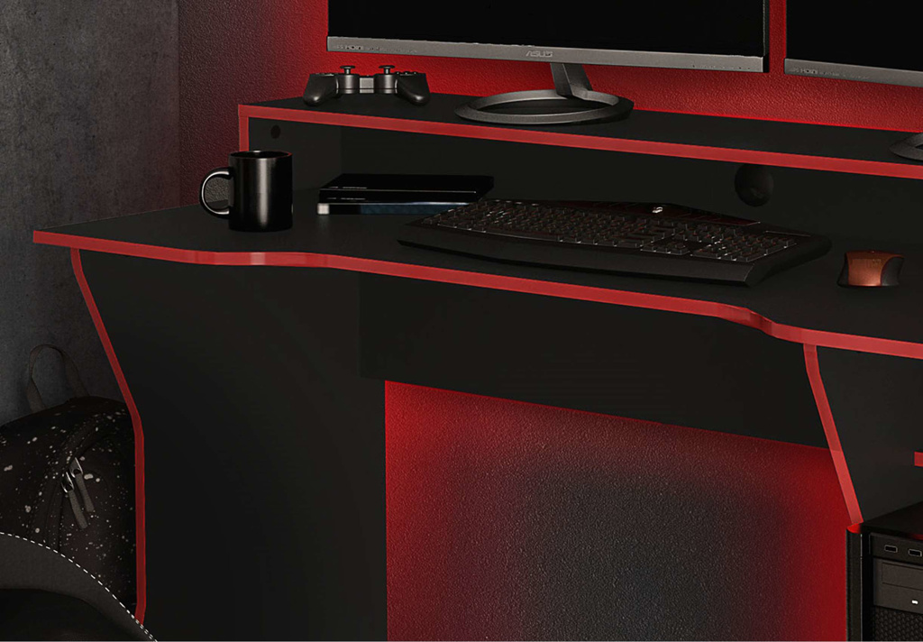 Enzo Gaming Computer Desk / 3 Colours - Image 3